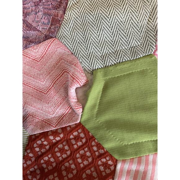 Hexagon Patchwork Quilt 88x86 Cotton Fabric Cutter Craft Sewing Project - Picture 7 of 13